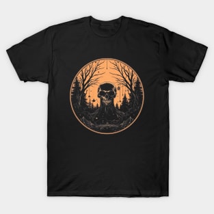 Spooky Halloween - Haunted Forest Shirt - Eerie Art Clothing - "Phantom Shadows" T-Shirt